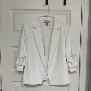 Elegant White Women's Blazer